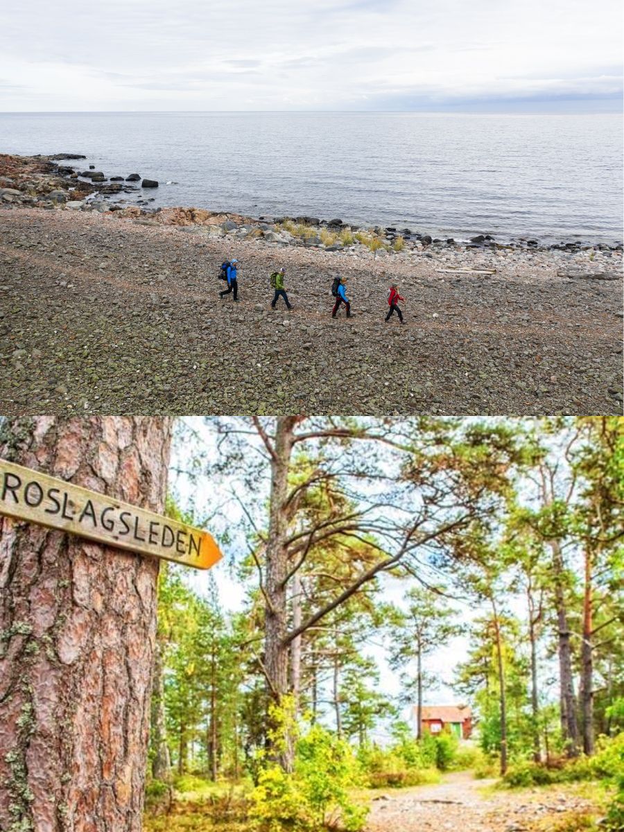 Kollage från Roslagsleden etapp 11