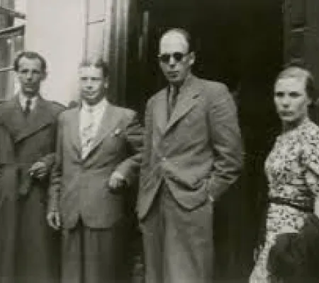 Nils Ferlin och Gunnar Ekelöf i Roslagen