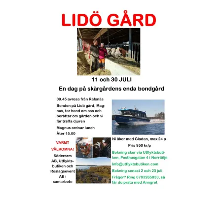 En dags härlig skärgårdsutflykt - Lidö