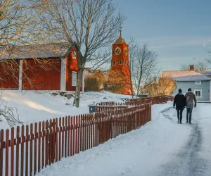 Vinterpromenad i Öregrund
