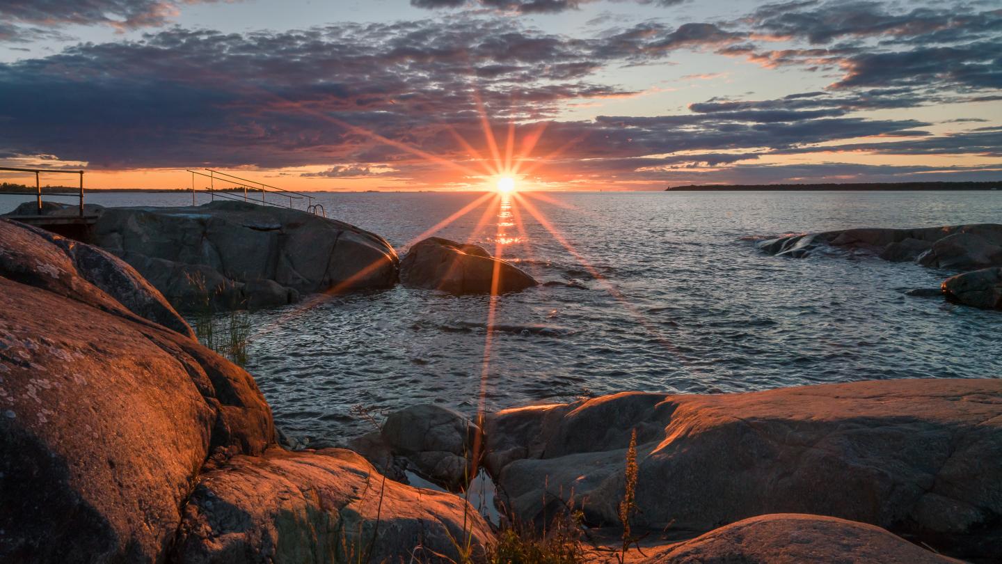 Solnedgång i Öregrund
