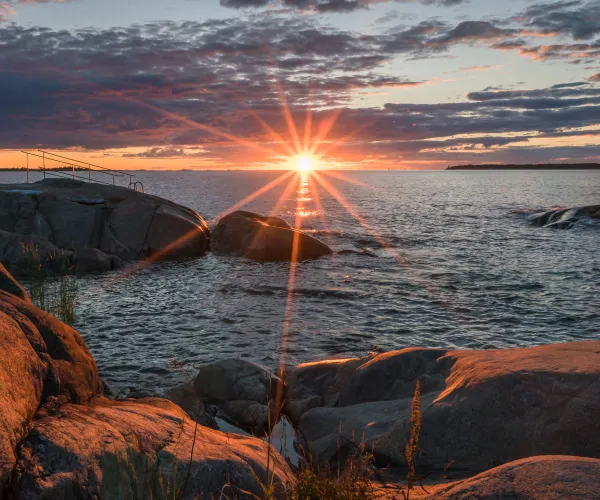 Solnedgång i Öregrund